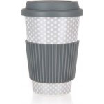 Banquet Hrnek keramický se silikonovým víčkem GO šedý 400 ml – Sleviste.cz
