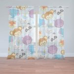 Sablio Záclony Zoo pro děti: 2ks 150x250cm – Hledejceny.cz
