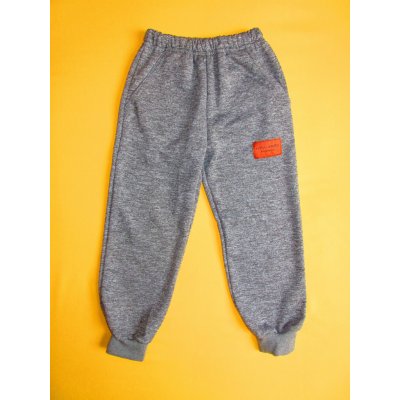 Arex ČR Tepláky s manžetou jednobarevné s nášivkou 1 šedý melír – Sleviste.cz