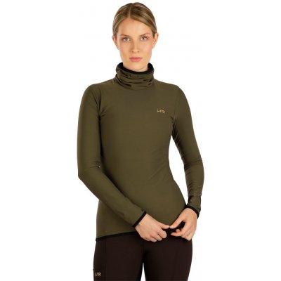 Dámský rolák thermo Litex for Riders olivová – Zboží Dáma