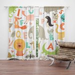 Závěsy Zoo abeceda: 2 ks - 140x250 cm - Sablio – Hledejceny.cz