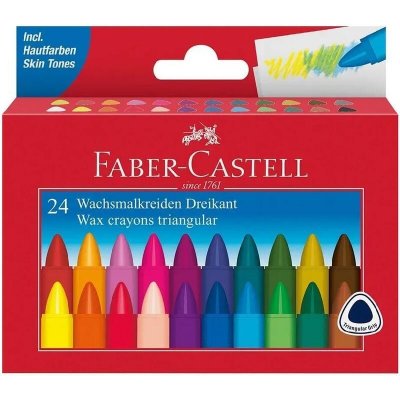 FABER-CASTELL Voskové pastelky 24ks – Zboží Dáma