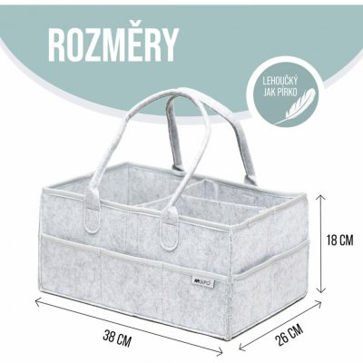 Sipo Organizér na hygienické potřeby ORGANIZER Šedá – Sleviste.cz