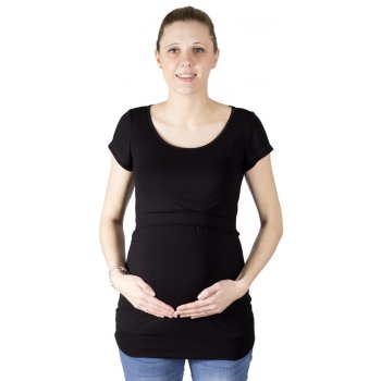 Rialto kojící a těhotenské tričko Denisa černé 0156