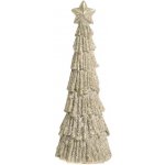 Chic Antique Třpytivý dekorační vánoční stromek Tree Verte - Ø 6*17 cm - Chic Antique – Hledejceny.cz