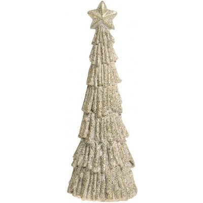 Chic Antique Třpytivý dekorační vánoční stromek Tree Verte - Ø 6*17 cm - Chic Antique – Hledejceny.cz