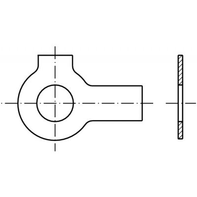 PROFISTYL DIN 463 podložka pojistná s dvěma jazýčky nerez A2 Varianta: DIN 463 podložka pojistná s dvěma jazýčky A2 8,4 – Zboží Mobilmania