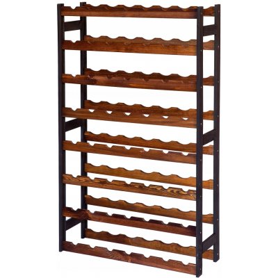 Stolmak Stojan na víno dřevěný až na 56 lahví, vícebarevný – Hledejceny.cz