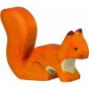 Figurka Holztiger Veverka oranžová sedící