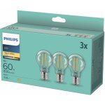 Philips klasik žárovka LED , 7W, E27, teplá bílá 3ks – Hledejceny.cz