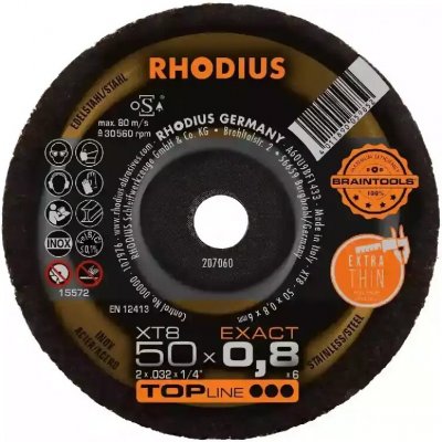 Rhodius Řezný kotouč 50 x 0,8 x 6,0 mm 207060 – Hledejceny.cz