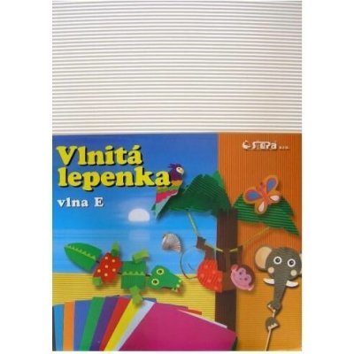 Lepenka E-Welle 260g 34,5 x 24,5cm rovná-bílá 10 listů – Hledejceny.cz