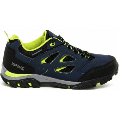 Regatta dětské trekové boty RKF572 Holcombe Low tm. modrá/lime – Sleviste.cz