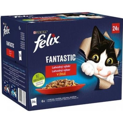 Felix cat Fant. mas.výběr v želé 12 x 85 g – Hledejceny.cz