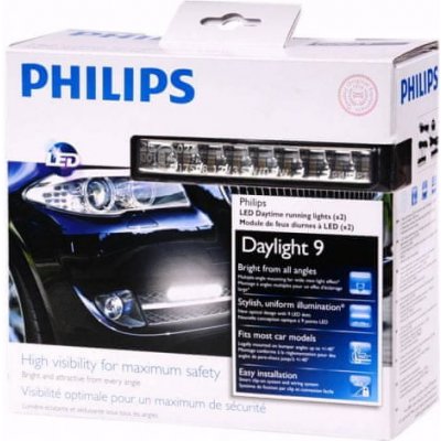 Philips světlomet pro denní svícení 9LED 12V – Zboží Mobilmania