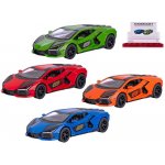 Kinsmart Lamborghini Revuelto 13 cm kov zpětný chod mix barev oranžová modrá zelená červená 1:38 – Zboží Dáma