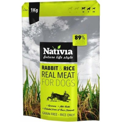 Nativia Real Meat Rabbit&Rice 1 kg (expedujeme do 48 hod.)