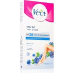 Veet Wax Strips voskové depilační pásky pro citlivou pokožku Almond Oil & Vitamin E 12 ks – Sleviste.cz