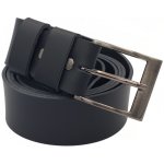 Opaskujse kožený opasek černá kůže spona hranatá leštěná kovová – Hledejceny.cz