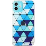 Appleking Pouzdro měkké se vzorem vitráže iPhone 12 - modré – Hledejceny.cz