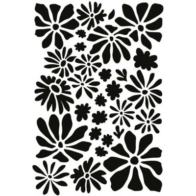 Optys Šablona květinymix 15 x 20 cm – Zboží Mobilmania