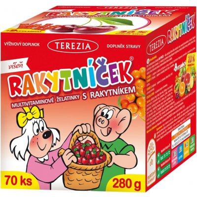 Terezia Rakytníček želatinky s rakytníkem Višeň 70 želé tablet – Hledejceny.cz