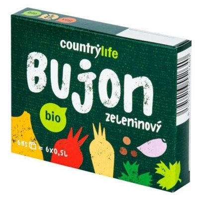 Bujon zeleninový kostky 66 g BIO Country Life – Zboží Mobilmania