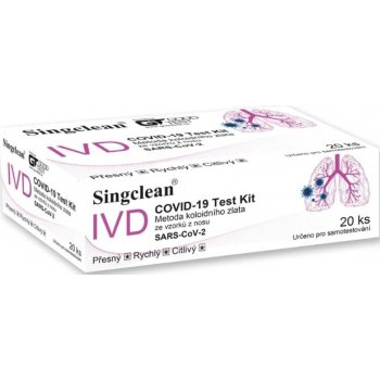 Hangzhou Singclean Medical Products Antigenní test COVID-19 Test Kit 20 ks