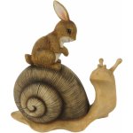 Dekorace sedící králík na šnekovi 13*6*14 cm – Hledejceny.cz