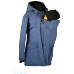 Shara softshellový kabát s hladícími kapsami ve vsadce přední nošení zima modrá žíhaná – Sleviste.cz