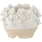 Keramická váza s květy sasanky Anemone - Ø 17*21 cm - J-Line by Jolipa – Hledejceny.cz