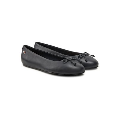 Tommy Hilfiger Essential Chic Ballerina FW0FW08059 tmavomodrá – Zboží Dáma