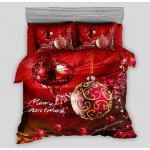 Aaram 3 dílné Vánoční povlečení Mr. and Mrs. Snowman 140x200 70x90 – Zboží Mobilmania