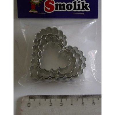 Vykrajovátka srdíčka zoubkovaná 4ks - Smolík – Hledejceny.cz