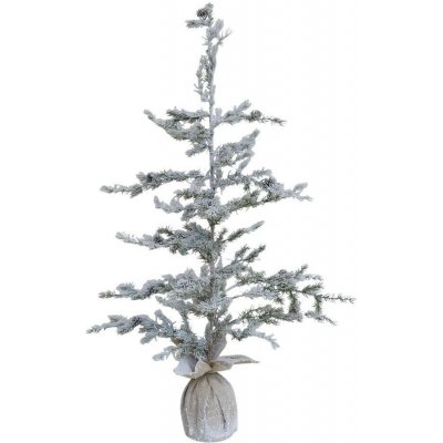 Chic Antique Zasněžený vánoční borovicový stromek v jutě a se šiškami Pine Tree - 55*120 cm - Chic Antique – Hledejceny.cz