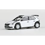 Abrex Škoda Fabia III FL Rally2 Evo 2019 Bílá Šotolinová Kola 1:43 – Sleviste.cz