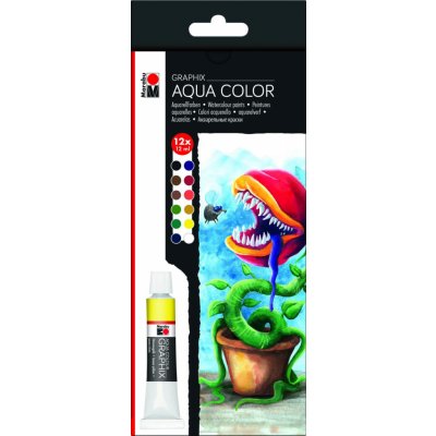 Marabu Akvarelové barvy Graphix High By Fly sada 12 x 12 ml – Hledejceny.cz
