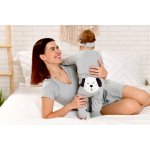 Moniel Dětský rostoucí overal Pes Dots šedá – Zboží Dáma