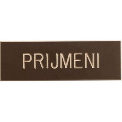 MILITARY RANGE Jmenovka personalizovaná PLAST připínací – Zboží Dáma