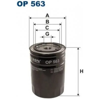 FILTRON Filtr hydrauliky OP 563 – Hledejceny.cz