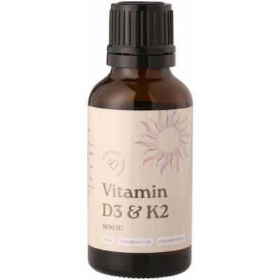 Vitalpoint Premium Vitamín D3 & K2 1000 IU v BIO MCT oleji 30 ml – Hledejceny.cz