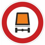 Dopravní značka B18, Zákaz vjezdu vozidel přepravujících nebezpečný náklad Dopravní značka 700 mm kruh – Zboží Mobilmania