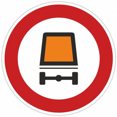Dopravní značka B18, Zákaz vjezdu vozidel přepravujících nebezpečný náklad Dopravní značka 700 mm kruh – Zboží Mobilmania