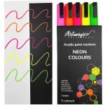 Artmagico akrylové popisovače neonové 5 ks 80364 – Zboží Živě