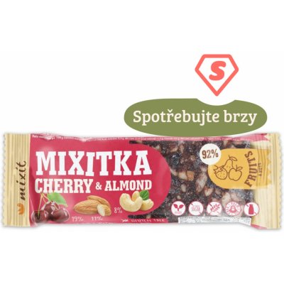 Mixit Mixitka BEZ LEPKU - Třešeň + mandle 45 g – Zboží Dáma