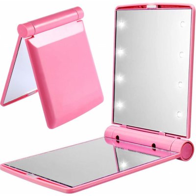 B&G Home B58719 Svítící LED zrcadlo růžové – Zboží Mobilmania