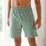 Pyžamové jednobarevné šortky zelená – Zboží Mobilmania