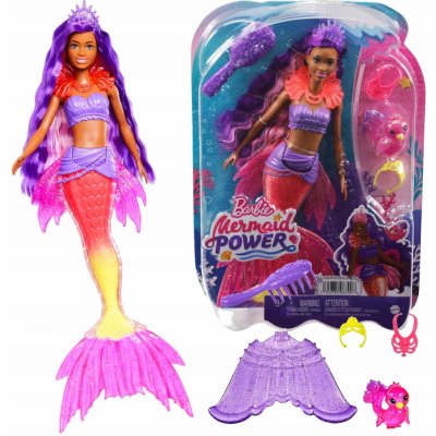 Barbie Blikající mořská panna brunetka – Zboží Mobilmania