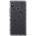 Pouzdro iSaprio - Abstract Triangles 03 Xiaomi Mi Max 3 černé – Hledejceny.cz