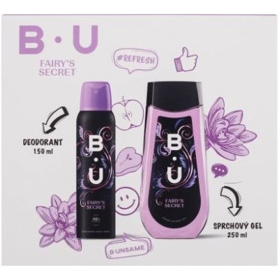 B.U. Fairy´s Secret sada deodorant 150 ml + sprchový gel 250 ml